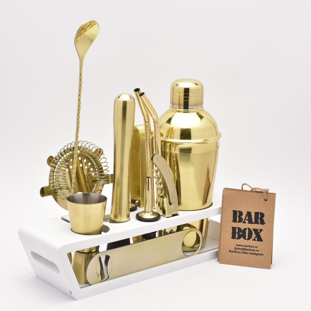  Barbox Mixology Kit & Bartending Kit With Stand - Bar